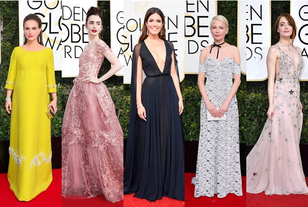 5 Best Dresses: The Golden Globe Awards 2017